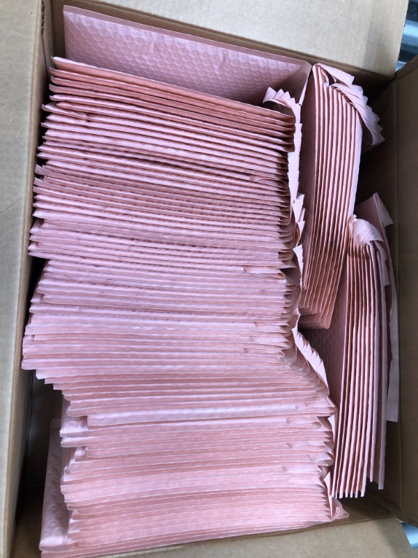 Photo 4 of 100pcs Bubble Mailer Matte Envelope Bag mailers Packaging Bags for Business Lined Poly Mailer Self Seal Bags Black Pink Practical