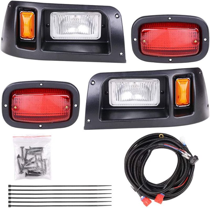 Photo 1 of AW Golf Cart Halogen Headlights & LED Tail Lights Kit DS Cart Lights, Only Compatible With Golf Cart Club Car DS 1993-UP Model