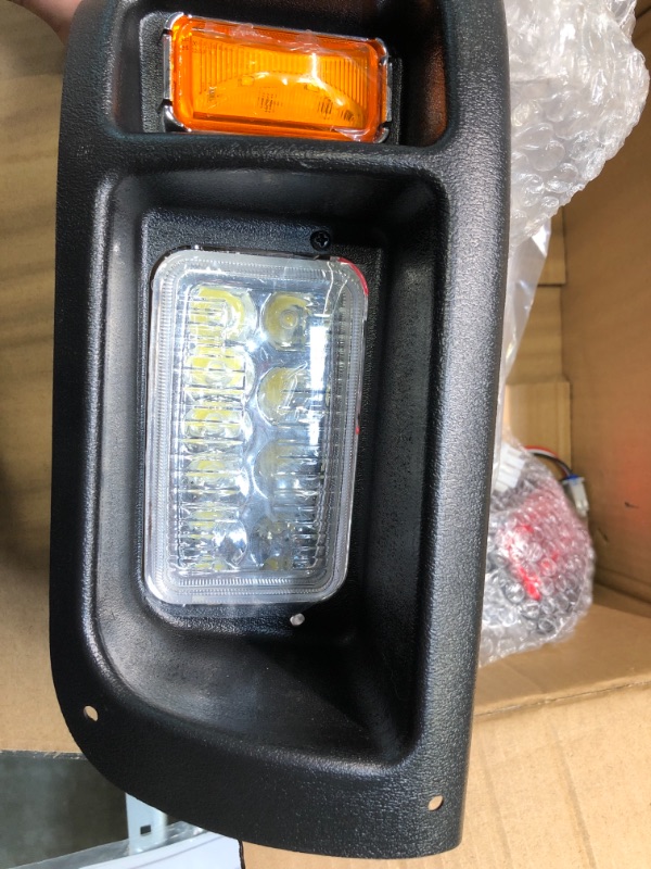 Photo 4 of AW Golf Cart Halogen Headlights & LED Tail Lights Kit DS Cart Lights, Only Compatible With Golf Cart Club Car DS 1993-UP Model