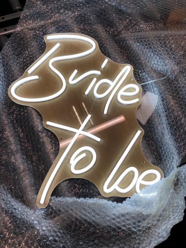 Photo 2 of Bride to be Neon for Wall Decor, Led Neon Sign for Bachelorette Party Birthday Engagement Party Bar Signs Wall Room Decorations White Neon Light Sign Size:50x50cm…