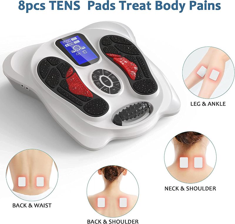 Photo 1 of Creliver Foot Circulation Plus EMS & TENS Foot Nerve Muscle Massager, Electric Foot Stimulator Improves Circulation, Feet Legs Circulation Machine Relieves Body Pains, Neuropathy (FSA or HSA Eligible)
