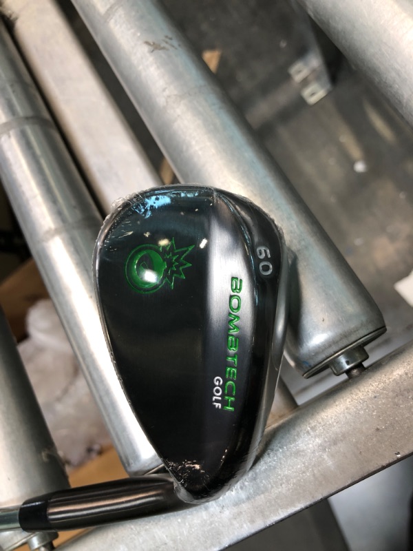 Photo 2 of BombTech - Premium Golf Wedge  60 Degrees Golf Wedges - Max Groove for Increased Spin - Black Wedge
