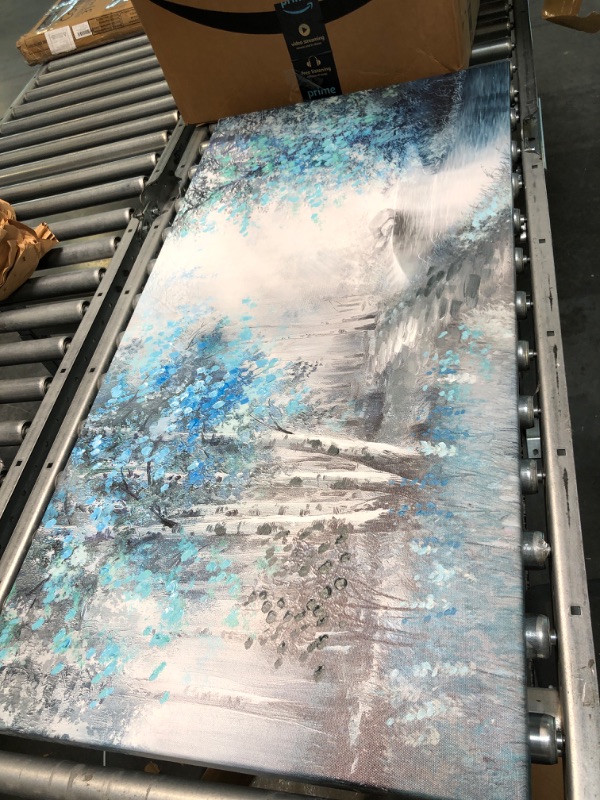 Photo 1 of Large Wall Décor Forest Blue Picture.