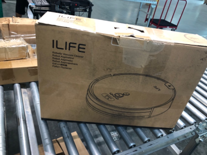 Photo 5 of ILIFE V8s Robot Vacuum and Mop Combo, Big 750ml Dustbin, Enhanced Suction Inlet, Zigzag Cleaning Path, LCD Display, Schedule, Self-Charging Robot Vacuum Cleaner, Ideal for Hard Floor and Pet Hair.