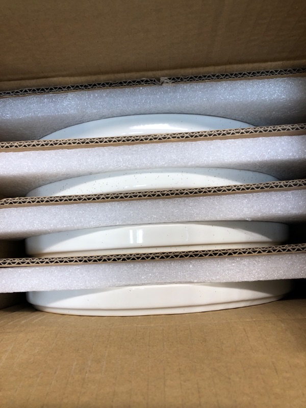 Photo 1 of Famiware Plates and Bowls Set, 12 Pieces Dinnerware Sets, Dishes Set for 4, Cinnamon Brown