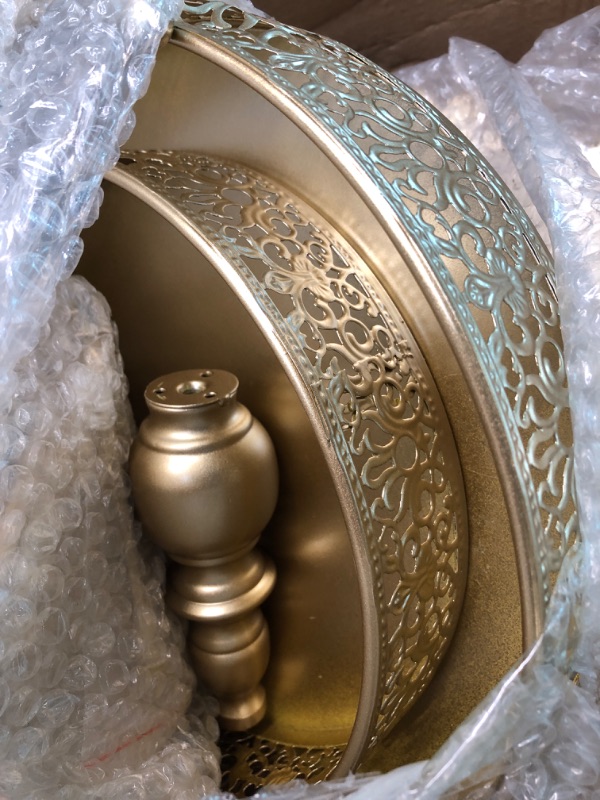 Photo 1 of GMWD 6 Pcs Gold Cake Stands Set, Cake Pedestal Display Table Tiered Cupcake Holder Candy Fruite Dessert Plate Decorating for Wedding Birthday Party Baby Shower Celebration