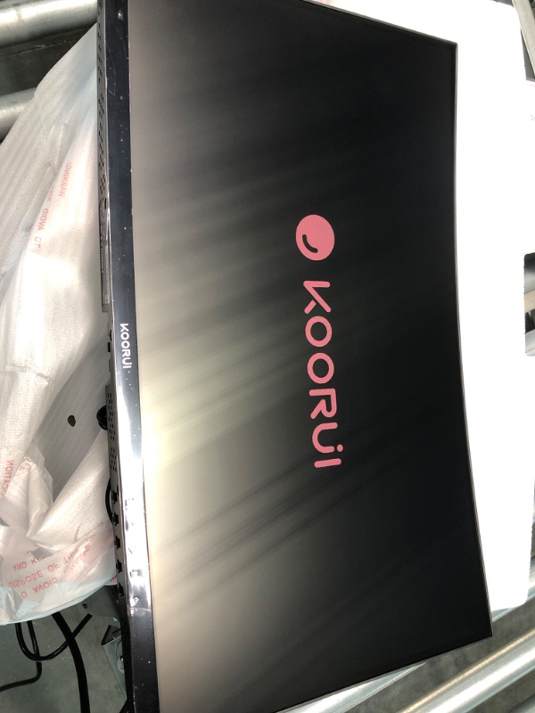 Photo 1 of KOORUI 24-Inch Curved Computer Monitor- Full HD 1080P 75Hz Gaming Monitor 1800R LED Monitor HDMI VGA, Tilt Adjustment, Eye Care, Black 24N5C 24N5C/75Hz