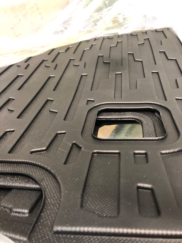 Photo 2 of Peforway Cargo Liners Compatible with Jeep Wrangler JL 4 Door Sahara Rubicon 2018 2019 2020 2021 2022 All-Weather Waterproof, Durable TPE Material Rear Trunk Floor Mats