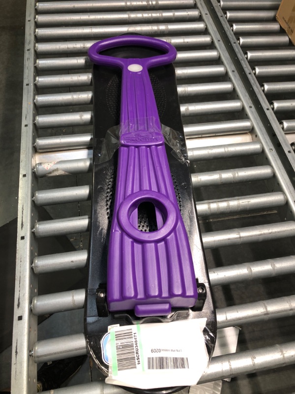 Photo 5 of The Original LED Ski Skooter, Fold-up Snowboard Kick-Scooter for Use on Snow & Grass, Snow Sled, Winter Toys Purple