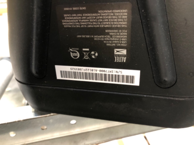 Photo 1 of Altec Lansing Shockwave Wireless Speaker 60W Bluetooth Speaker with a Long Lasting 6 Hour Battery, Multi LED Party Modes, Multiple bass Boost Modes, Party Sync (Renewed)