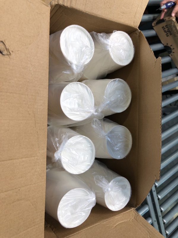 Photo 1 of AOZITA [592 Pack] 8 oz White Paper Cups, Disposable Paper Cups, Heavyduty Hot / Cold Beverage Drinking Cups for Party, Picnic, BBQ, Travel, and Event