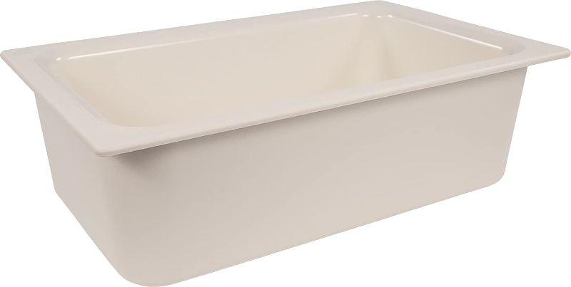 Photo 1 of CFS CM110002 Coldmaster ABS Standard Full-Size Food Pan, 15 qt. Capacity, 20.68 x 12.72 x 6.40", White
