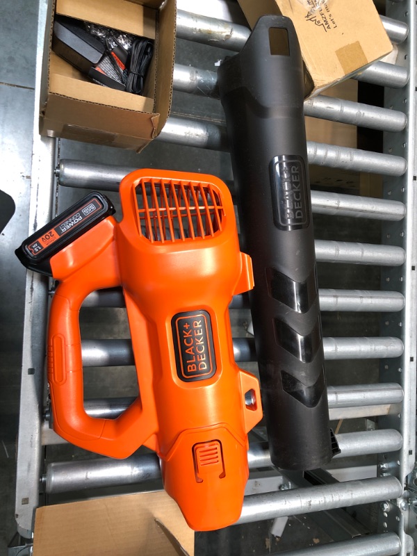 Photo 2 of BLACK+DECKER 20V MAX Leaf Blower, Axial, 2.0-Ah (BCBL700D1) 20V Leaf Blower Kit