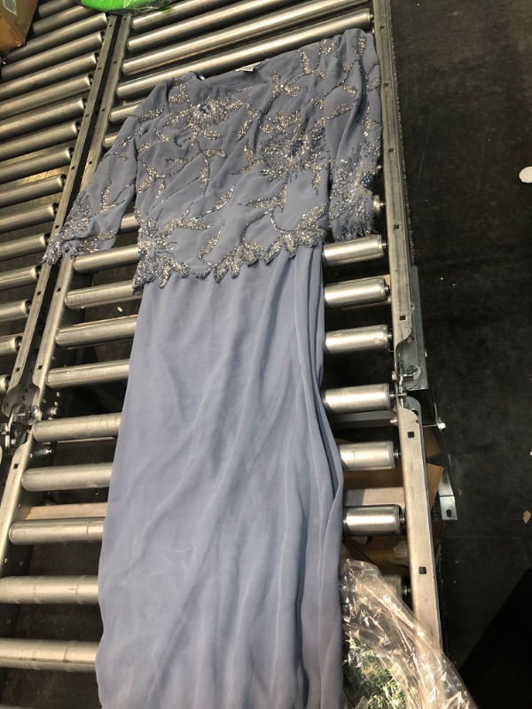 Photo 2 of J Kara Women's 3/4 Sleeve Beaded Dress (Size 12)

