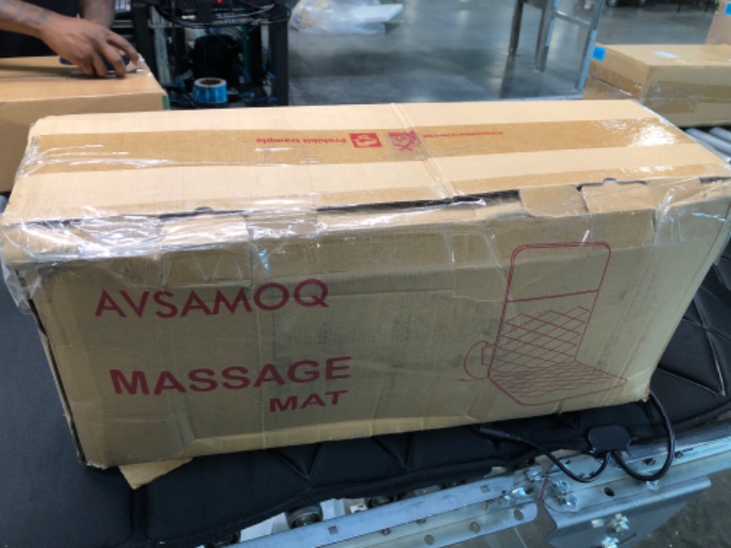 Photo 4 of AVSAMOQ Full Body Massage Mat with Heat 10 Motors, Massage Mattress Back Massager Chair Pad Cushion for Neck Shoulder Lumbar Legs Muscle Relaxation Fatigue Relief