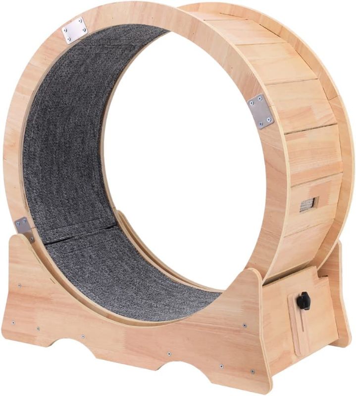 Photo 1 of Cat Wheel, Cat Treadmill, Exercise Wheel, Cute Cat Furniture, Pet Toy, Cat Toy, Cats Loss Weight Device (Medium)
