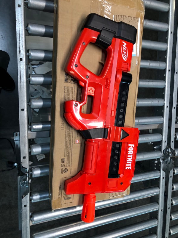 Photo 2 of NERF Fortnite Compact SMG Motorized Blaster, Ultra Red Wrap Design, 8-Dart Internal Clip, 8 Elite Foam Darts, Electric Semi Auto Fortnite Toy Blaster