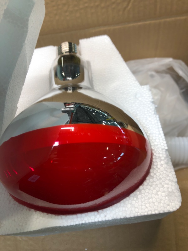Photo 1 of Infrared-Light-Red-Heat-lamp - 275W Near Red Infrared Heat Lamp for Relieve Joint Pain and Muscle Aches for Body Standing Heat Lamp White