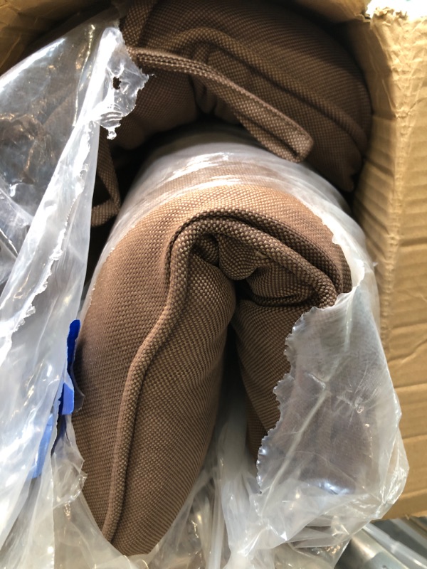 Photo 1 of BOSSIMA Indoor Outdoor High Back Chair Cushions Replacement Patio Chair Seat Cushions Set of 2 (Olefin Coffee/Chocolate)
