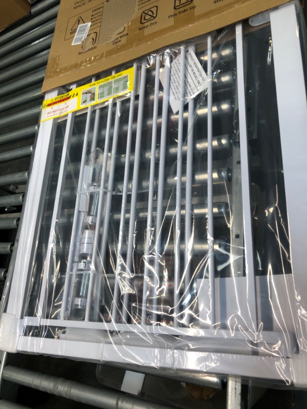 Photo 1 of Cumbor 43.3" Auto Close Safety Baby Gate, Extra Tall and Wide Child Gate, Easy W