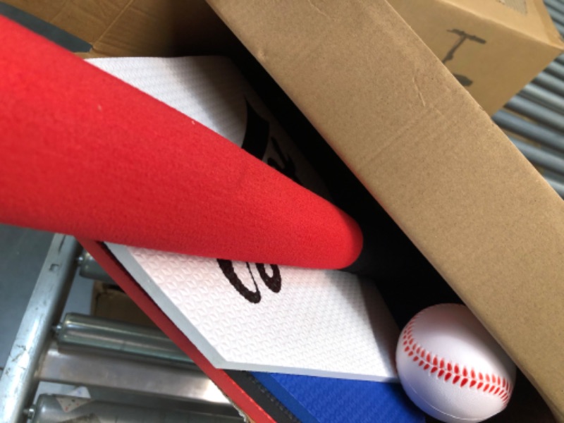 Photo 1 of WEMOVE SPORTS Baseball Tee Ball Set – T Ball Set, Bat and Ball Set with 4 pc Bases for Kids Toddler Age 3+, Soft Plastic Foam for Kids Softball Games & First Sport Gr, Indoor Outdoor Backyard