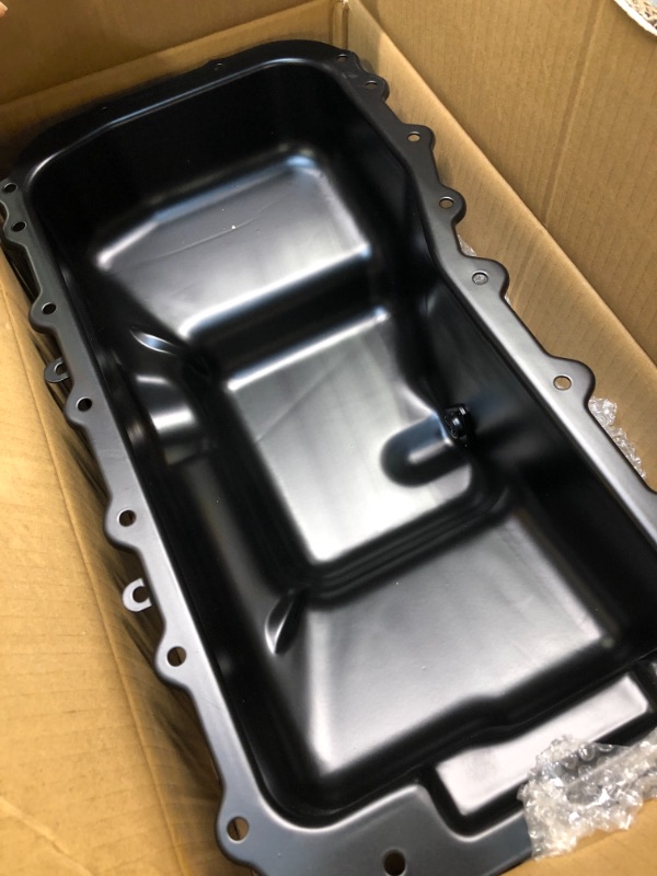 Photo 4 of A-Premium Engine Oil Pan Sump with Drain Plug Compatible with Dodge Grand Caravan Caravan Dynasty Chrysler Town & Country New Yorker Imperial Plymouth Grand Voyager Voyager