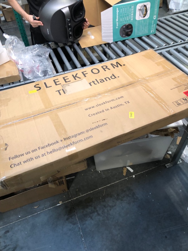 Photo 1 of Sleekform Folding Desk Lightweight Portable Wood Table, Small Wooden Foldable No Assembly Required