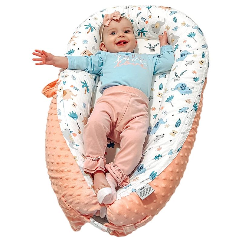 Photo 1 of Hiseeme Baby Lounger Cover Baby Nest Cover 100% Cotton Breathable Sleeping Bed Cover for Newborn