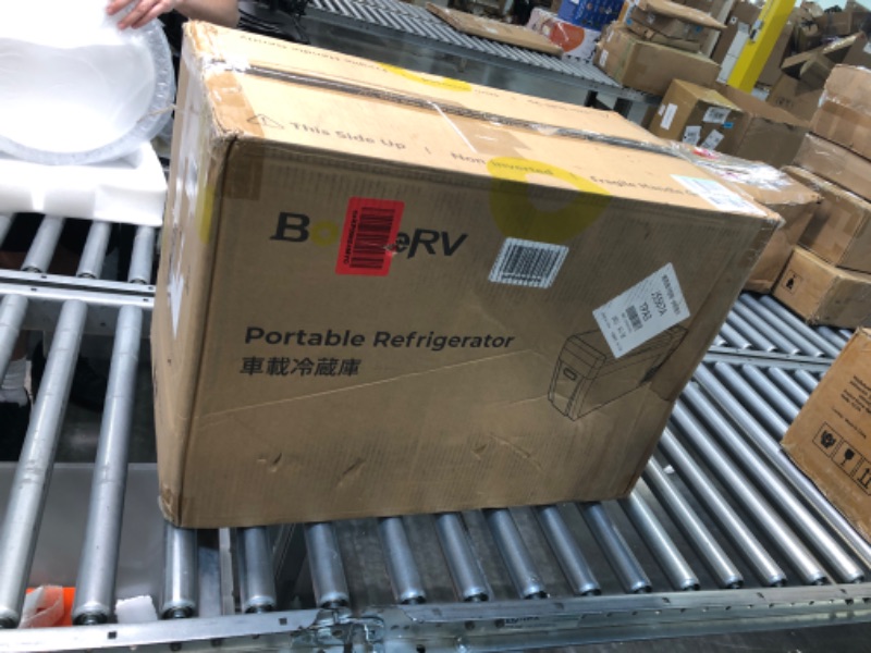 Photo 1 of BougeRV 12 Volt Refrigerator 12V Car Fridge 30 Quart Portable Freezer Compressor Cooler Compressor Freezer,12/24V DC 110~240 Volt AC,-7?~50? for Truck RV SUV 28 Quart
