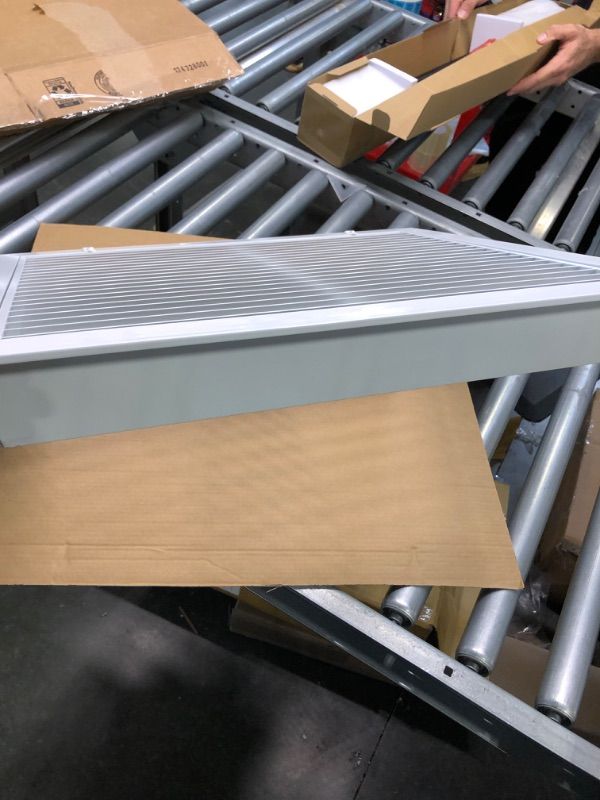 Photo 3 of 18" X 16" Aluminum Return Filter Grille - Easy Airflow - Linear Bar Grilles [Outer Dimensions: 19.75w X 17.75h] 18 X 16