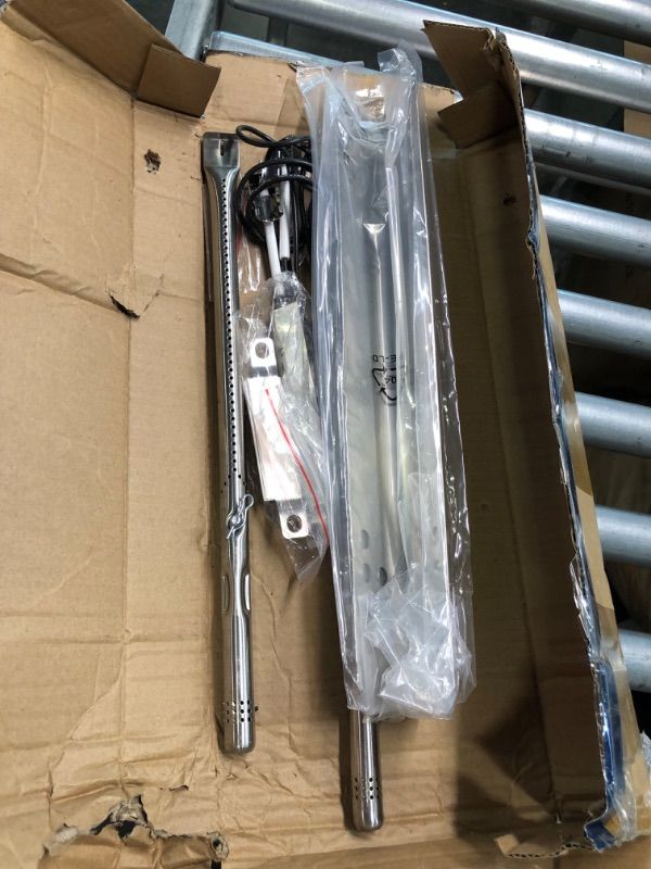 Photo 1 of Uniflasy Grill Replacements for Charbroil Performance 2-Burner 463645015 463633316 463672016 463370719 463336016 463672216 463672419 463672019 Heat Plate Shield Grill Burner Igniter Crossover Tube for Charbroil Performance 2Burner