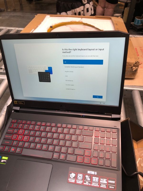 Photo 6 of Acer Nitro 5 Gaming Laptop, Intel Core i5-9300H, NVIDIA GeForce GTX 1650, 15.6" Full HD IPS Display, Wi-Fi 6, Backlit Keyboard, Win10?with Accessories (16GB RAM | 512GB PCIe SSD | 1TB HDD)
