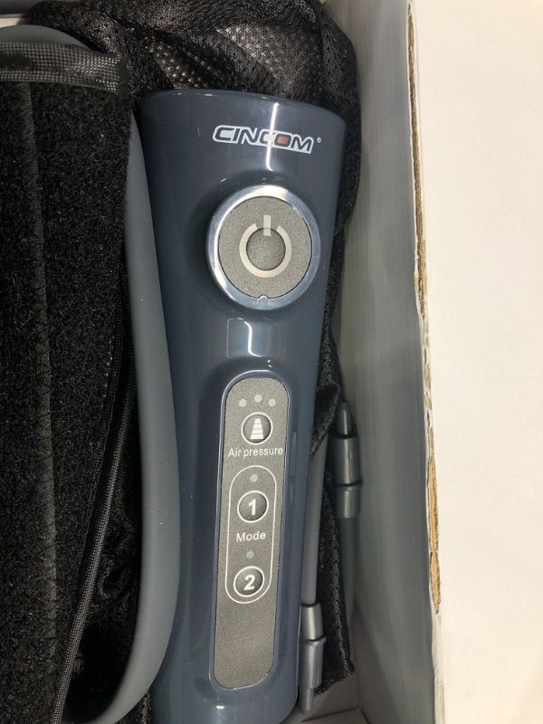 Photo 3 of CINCOM Leg Massager for Circulation Air Compression Calf Massager with 2 Modes 3 Intensities and Helpful for RLS and Edema Muscles Relaxation?FSA or HSA Approved? (MISSING POWER CORD)