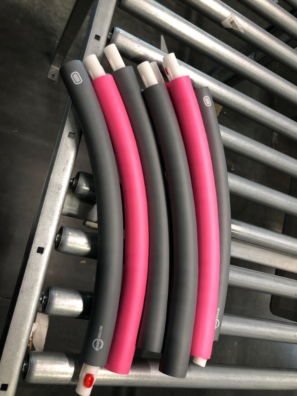 Photo 1 of BetterSense Hoola Hoop for Adults - 8 Section Detachable Hoola Hoops, 2lb Weighted Hoola Hoop for Exercise - Portable Smooth & Soft Padding Weighted Hula Hoop Pink 2LB