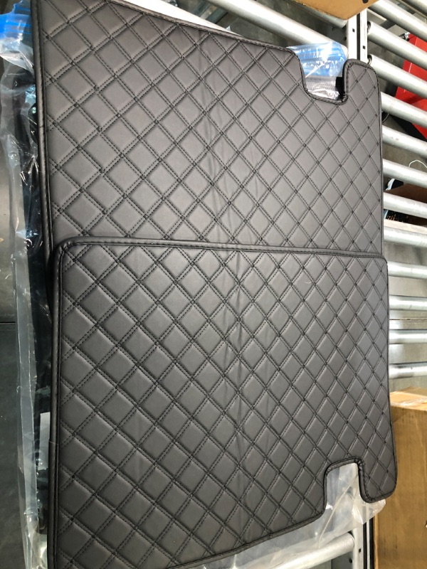 Photo 2 of Worth-Mats Trunk Mat for Porsche Macan Cargo Liner Rear Trunk Tray Car Cargo Cover Customized Porsche Macan Black with Black Stitching