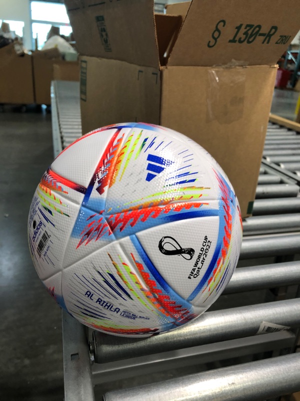 Photo 2 of adidas unisex-adult FIFA World Cup Qatar 2022 Al Rihla League Soccer Ball White/Pantone 5
