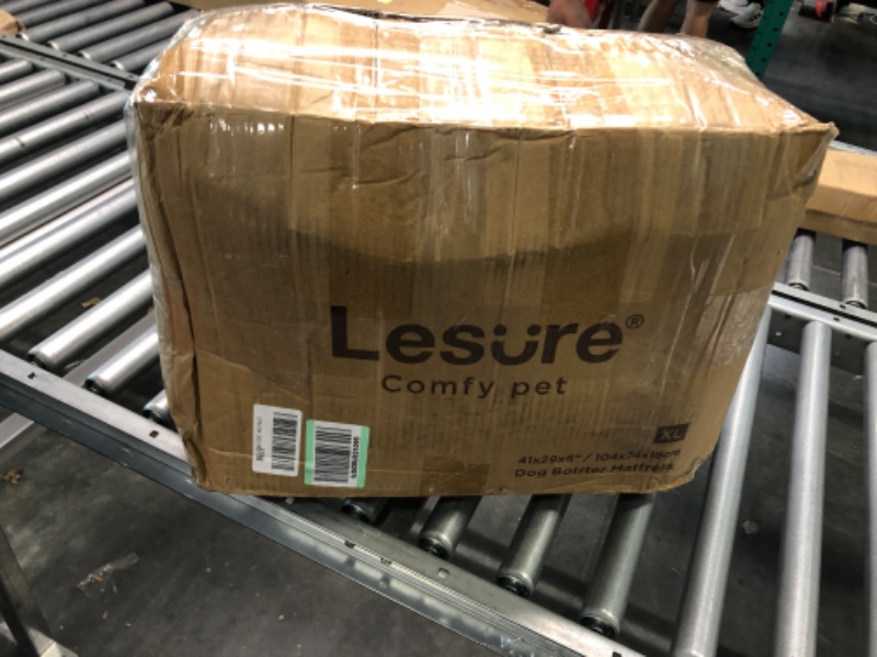 Photo 1 of Lesure Memory Foam Dog Beds for Extra Large Dogs - Orthopedic Dog Bed Washable Made with CertiPUR-US® Certified Foam - Bolster Pet Bed with Removable Washable Cover and Waterproof Lining, Khaki Cream XL(41x29x6) Khaki Cream
