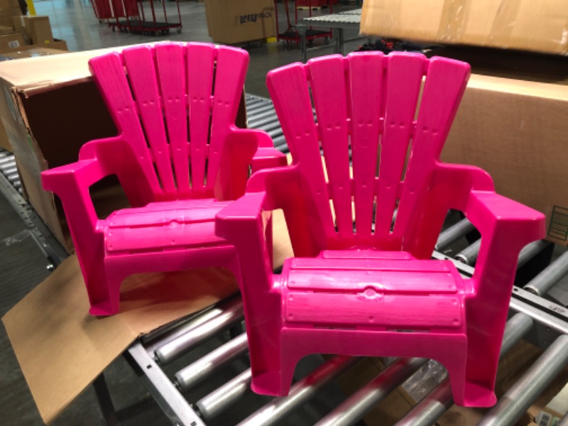 Photo 2 of American Plastic Toys Children's Adirondack Chair 2PK, Pink
