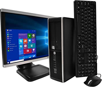 Photo 1 of Microsoft Authorized Refurbished- HP Elite Desktop PC Computer Intel Core i5 3.1-GHz, 8 gb Ram, 1 TB Hard Drive, DVDRW, 19 Inch LCD Monitor, Keyboard, Mouse, USB WiFi, Windows 10 (Renewed)
