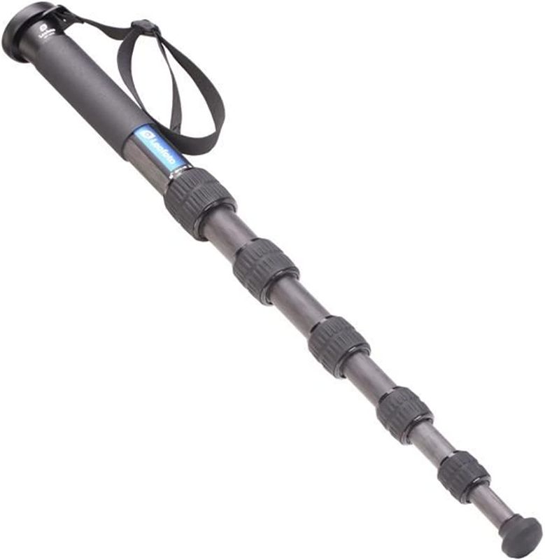 Photo 1 of Leofoto MP-326C 6 Section CF Travel Monopod Carbon Fiber 61" Tall 16" Folded 1/4" & 3/8"
