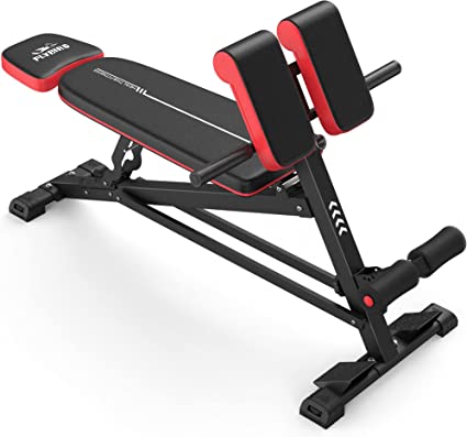 Photo 1 of FLYBIRD Adjustable Bench, Utility Weight Bench for Full Body Workout- Multi-Purpose Foldable Incline/Decline Benchs, Regular/Roman Chair
