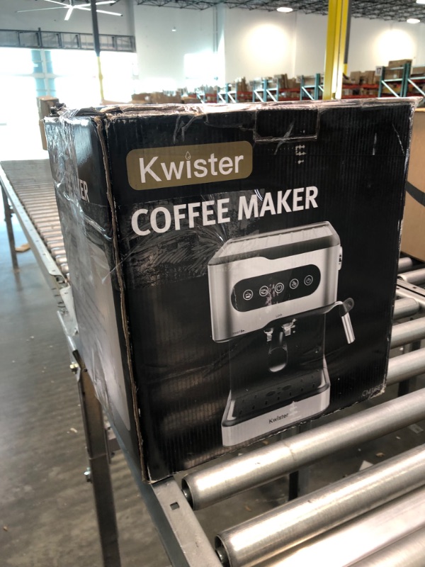 Photo 9 of Kwister Espresso Machine 20 Bar Espresso Coffee Maker Cappuccino Machine with Milk Frother, Coffee Machine with Digital Touch Panel, 50 OZ Removable Water Tank, Stainless Steel
