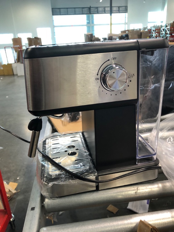 Photo 1 of Kwister Espresso Machine 20 Bar Espresso Coffee Maker Cappuccino Machine with Milk Frother, Coffee Machine with Digital Touch Panel, 50 OZ Removable Water Tank, Stainless Steel
