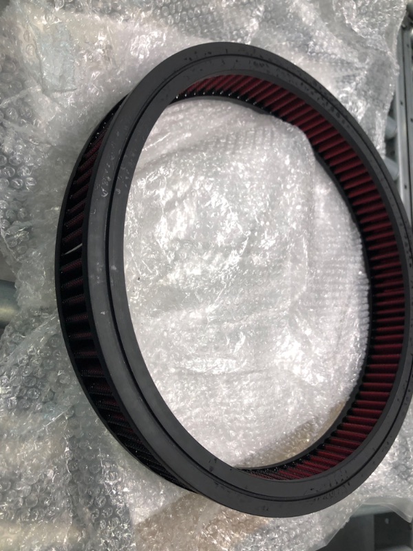 Photo 3 of DEMOTOR PERFORMANCE Reusable Filter Element for 14" Round x 2" Tall Washable Air Cleaner 14" x 2"