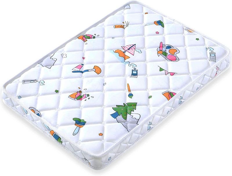 Photo 1 of Vibe bear Pack and Play Mattress Topper 38" x 26" x 3", Breathable and Soft Pack N Play Mattresses Pad, Foam Baby Playpen Mattresses, Firmness Playard Mattress
