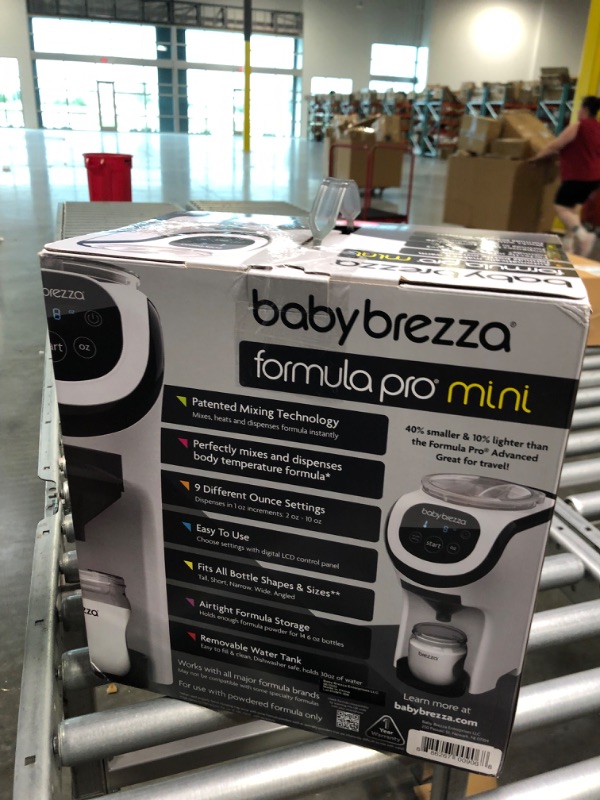 Photo 8 of Baby Brezza Formula Pro Mini Baby Formula Maker – Small Baby Formula Mixer Machine Fits Small Spaces and is Portable for Travel– Bottle Makers Makes The Perfect Bottle for Your Infant On The Go Formula Pro Mini Dispenser Machine