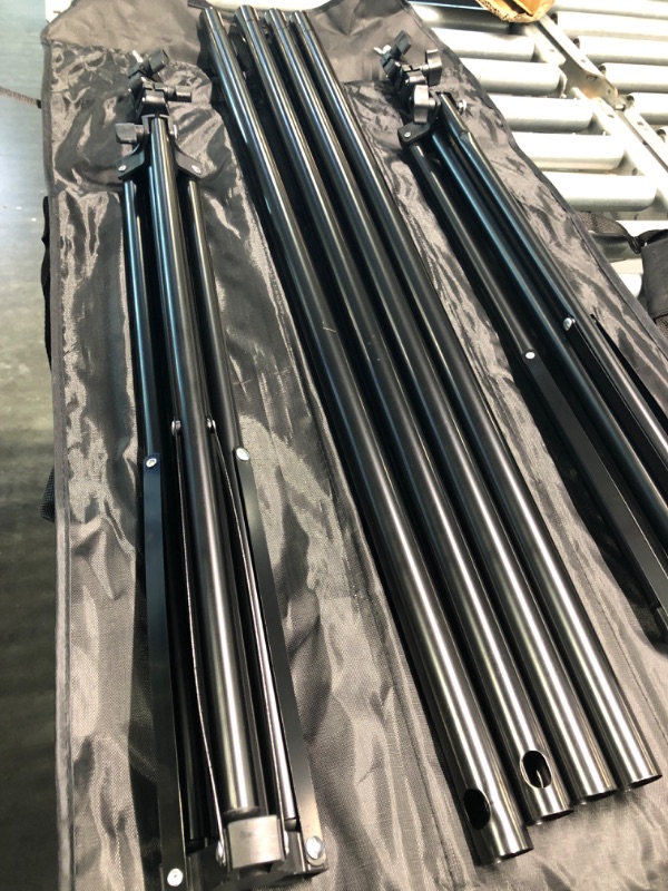 Photo 1 of Fovitec Pack of Two Portable 7'6" Spring Cushioned Adjustable Height Aluminum Light Stand Kit with Carrying Bag, for Photo Studio and Video Lights,...
