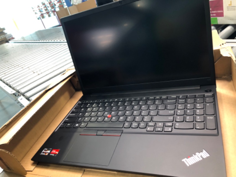 Photo 2 of Lenovo ThinkPad E15 (20T80005US) Laptop, 15.6" FHD Display, AMD Ryzen 5 4500U Upto 4.0GHz, 8GB RAM, 256GB NVMe SSD, HDMI, DIsplayPort via USB-C, Card Reader, Wi-Fi, Bluetooth, Windows 10 Pro