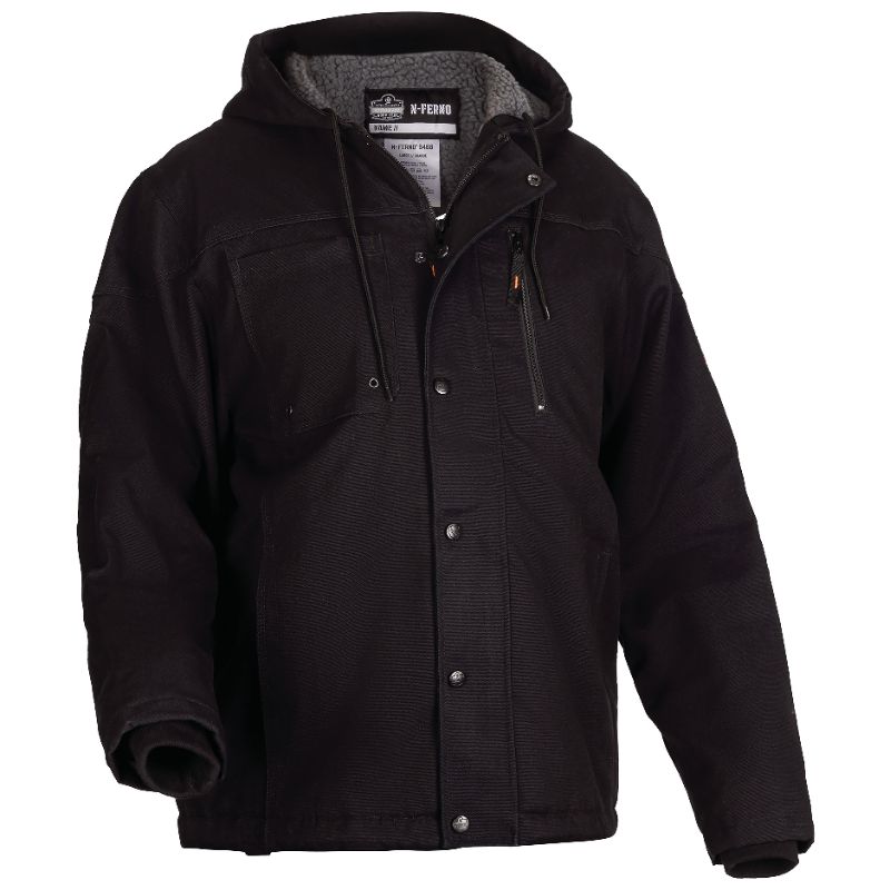 Photo 1 of N-Ferno 6468 Heavy-Duty Duck Canvas Work Jacket - Sherpa Lined, Water Resistant
M