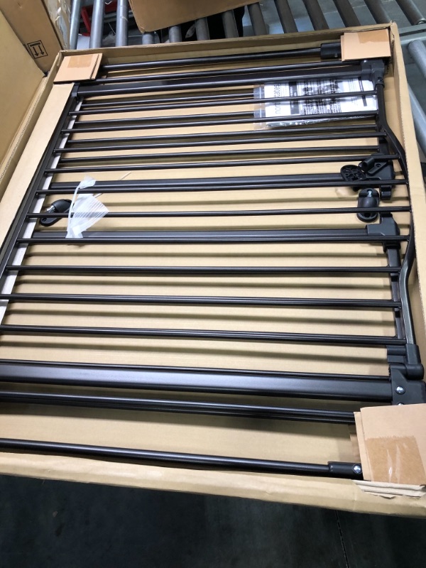 Photo 1 of Toddleroo by North States 72” wide Deluxe Décor Baby Gate: Sturdy safety gate with one hand operation. Hardware Mount. Fits 38.3 - 72” Wide. (30" Tall, Matte Bronze)
